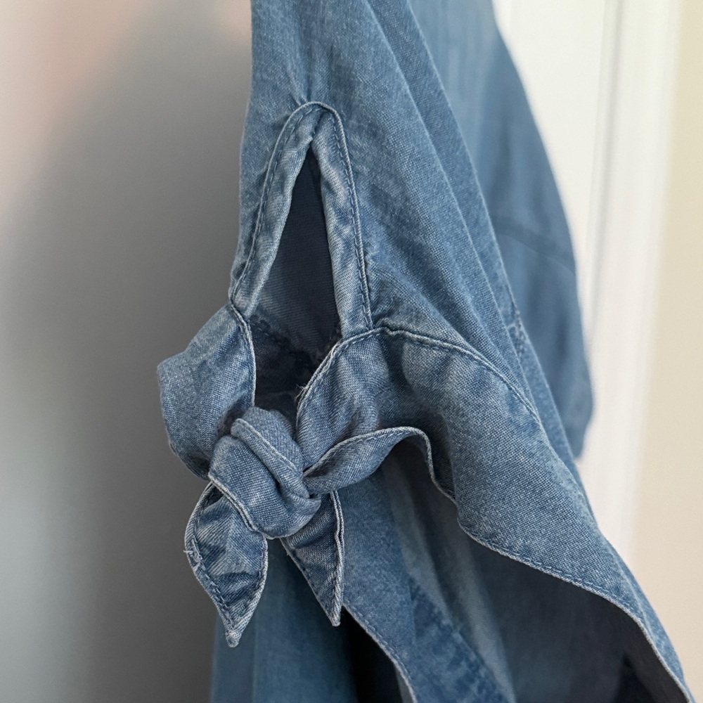 Ruby Rd Blue Denim Top M - Picture 4 of 5